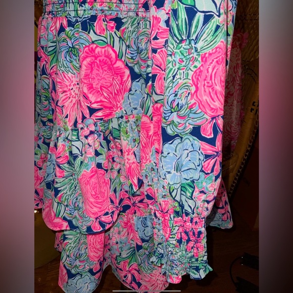 Lilly Pulitzer NWT Cristiana Stretch Dress Navy Always Be Blooming Size 8,10,14 - Picture 8 of 11